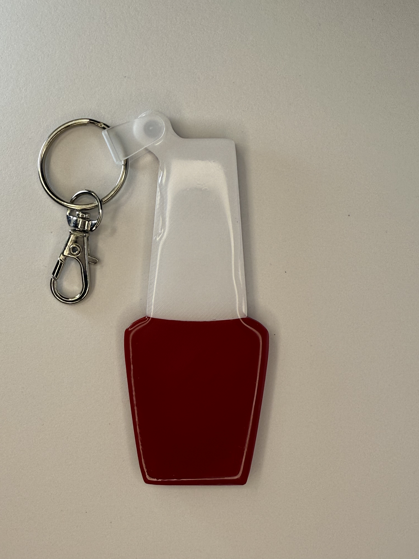 NFC Tag Nail Polish Keychain – Stylish Smart Tag for Contact or Promo Sharing